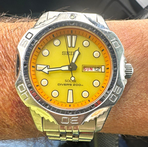 Seiko solar diver 200m - 200m, men's