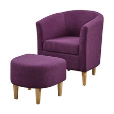 Accent Armchair Linen Blend/