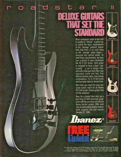 1985 ibanez roadstar - roadstar, deluxe