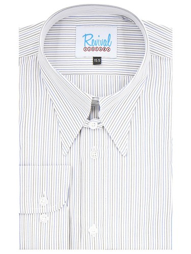 1940s spearpoint collar shirt - collar,