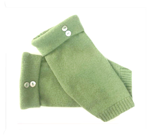 Fingerless gloves green 100 - gloves, 100%