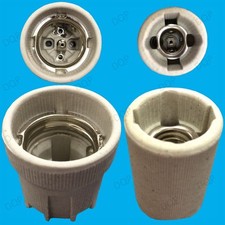 5x E27 ES or E14 SES Ceramic Porcelain Screw Lamp Holders for Heat Bulb 1000W