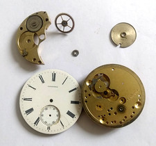 Longines Antique Pocket Watch Movement Parts (055)