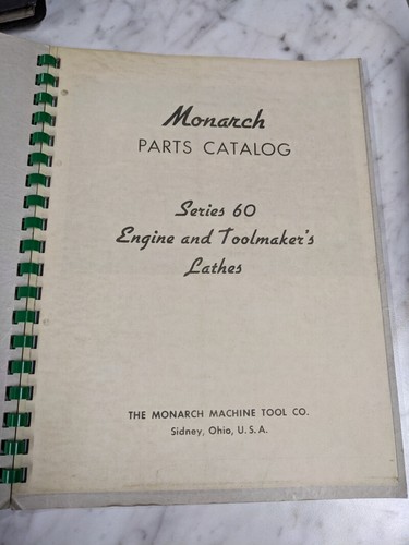Monarch service parts list - monarch,