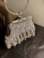 Diamante Dress Evening Bag Handbag Ring Bangle Bag