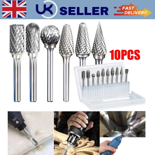 10x tungsten carbide burrs - 10x,
