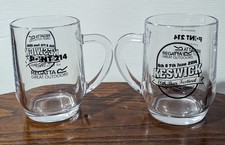 Keswick beer festival 18th anniversary  2014  2 half pint glass tankards