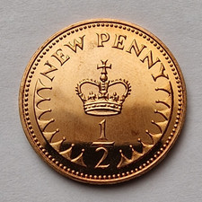 1972 Elizabeth II - PROOF 1/2p Half Penny Coin - Not Released  RARE  b