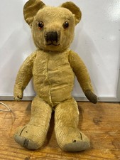 1930s Merrythought English Mohair Teddy Bear 40cm Hygenic Toys Label Moving Limb