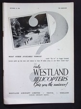 Original 1952 Advert Westland