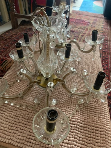 Vintage crystal chandelier - vintage,