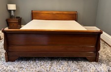 super king sleigh bed with tempur mattress