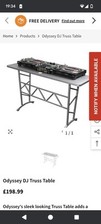 DJ stand Odyssey Truss Table Discontinued