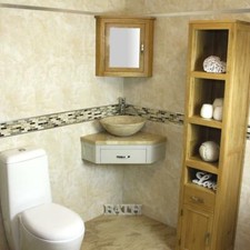 Bathroom Vanity Grey Painted