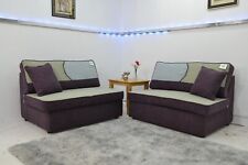 Sofa Bed 2 +2 Seater Sofa Willow and Hall in Aubergine Fabric Sofa Set RRP £2614