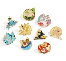 Pokemon Eevee Evolution Enamel Character Pins/Badges