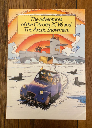 Adventures 2cv6 arctic snowman - adventures,