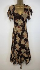 Casamia Dress Brown Floral
