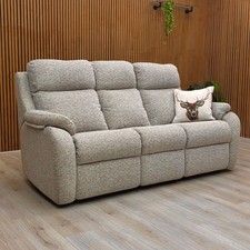 Furniture Village G Plan ‘Kingsbury’ 3 Seater Sofa Sand Fabric RRP £1900 NEW