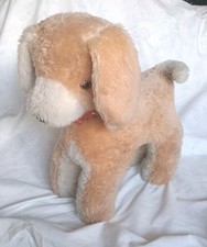 Vintage Stuffed Plush Standing Toy Dog , ? From Ride On / Sit On Toy , Sturdy