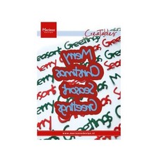 Marianne Design Cutting Dies - Merry Christmas / Season's Greetings LR0225