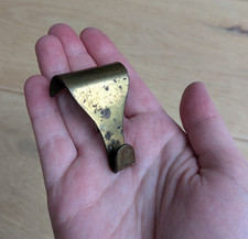 Vintage brass dado rail hanger hook