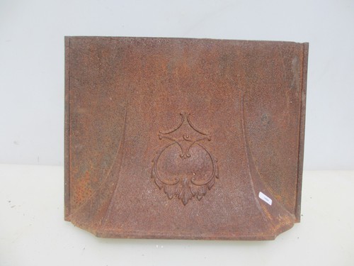 Antique cast iron fire hood - iron,