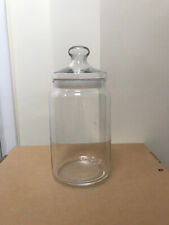 Large clear glass cookie jar with lid. 2.5L