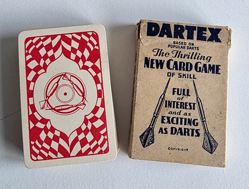 Rare antique 1938 dartex - rare, card