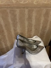 New Look Silver Heels Size 4