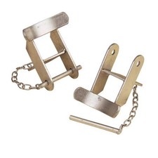 Stubbs BSJA Show Jump Cups & Pins (Pair)One Size Silver  BZ1464