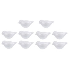 12 Pcs Polystyrene African Bird Ornaments Hand Painting Craft Foams