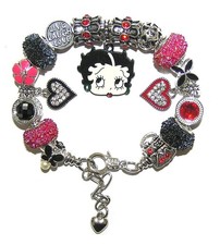 Betty Boop Bracelet W/ Red &