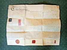 19th C Vellum Indenture