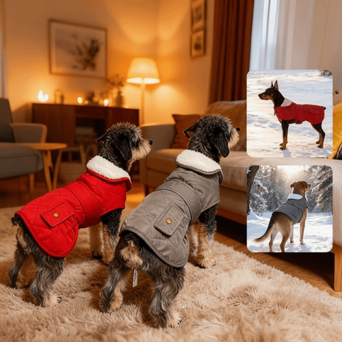 Warm pet dog coats jacket - warm,