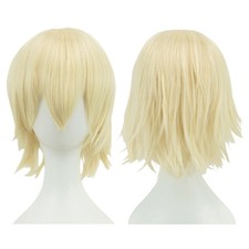 Synthetic Unisex Short Cosplay Hair Party BOB Wigs With Bangs Breathable UK