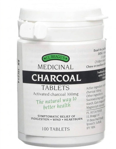 Bragg charcoal 100 tablets - bragg's,