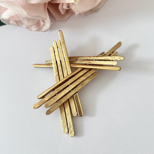1980s trifari brushed gold - trifari,