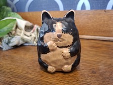 Vintage Studio Pottery Ceramic Cat Figurine Ornament Statue