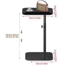 Adjustable C-Shaped Sofa Side