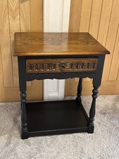 Solid Oak Old Charm Lamp Table