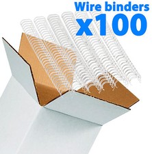 Galaxy White Wire Loop Binding for Binder 6.4 mm Pitch 3:1 - x 100