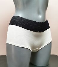 La Senza Sexy Oatmeal Contrast Lace Trim Sortie Knickers Size XS to XL (070622)