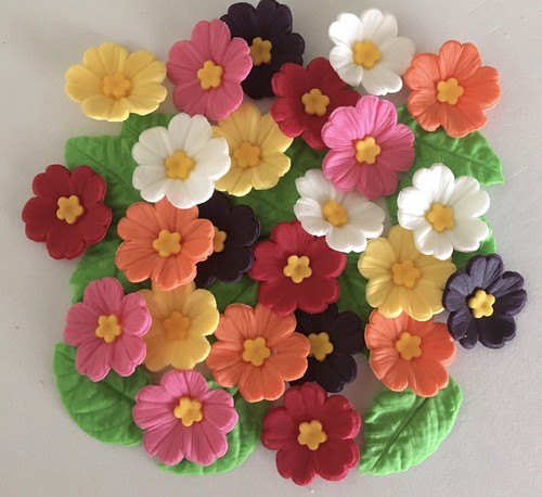 Primrose bouquet edible - bouquet, sugar
