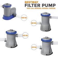 Bestway Flowclear 330 / 530 / 800/1500 gal Filter Pump for Swimming Pool