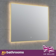 Gold Bathroom Mirror Backlit