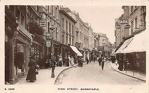 Postcard barnstaple high - barnstaple,
