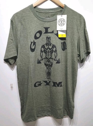 Gold gym men shirt khaki - gym, men's