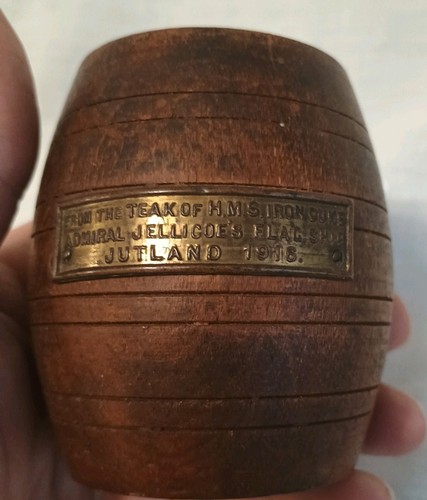 Teak barrel from hms iron - teak,