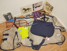 JOB LOT Equestrian Items, Hi-viz, Fly Rug, Sundries, Art etc, New & Used